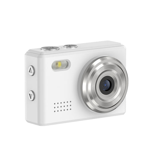 alt="User Holding Mini Travel Camera in Hand – Small Vlogging Camera for Daily Use"