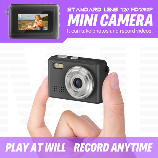 Mini HD Camera with Flash – Compact & Lightweight for Travel & Daily Use