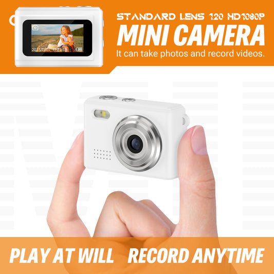 Mini Travel Camera – 1080P HD Portable Pocket Camera with Flash & Mic
